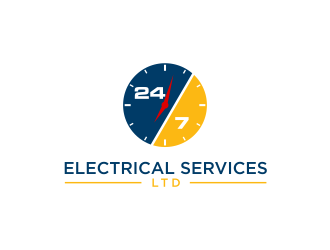 24/7 Electrical Services LTD logo design by ammad