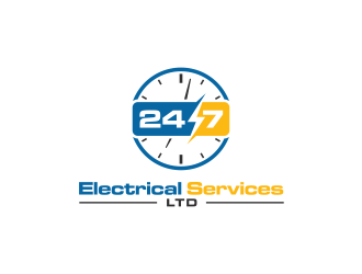 24/7 Electrical Services LTD logo design by ammad