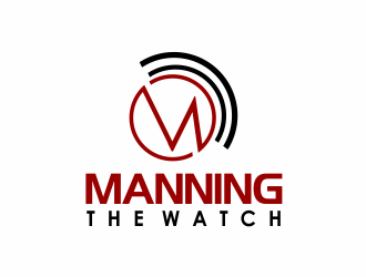 Manning the Watch logo design by giphone