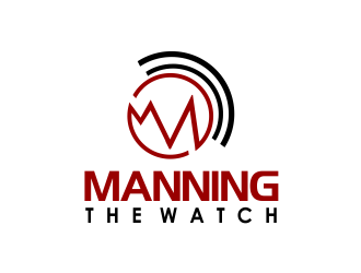 Manning the Watch logo design by giphone