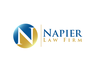 Napier Law Firm logo design by BeDesign