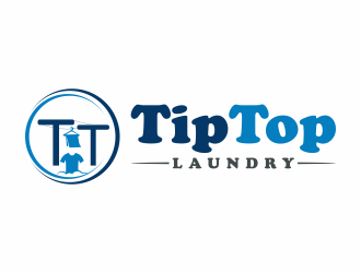 TIP TOP LAUNDRY logo design by Mahrein