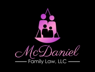 McDaniel Family Law, LLC  logo design by onetm