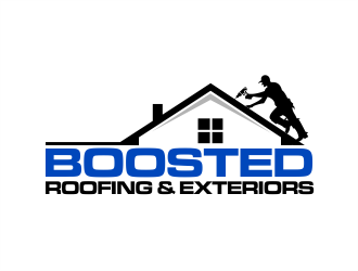 Boosted Roofing & Exteriors logo design by evdesign