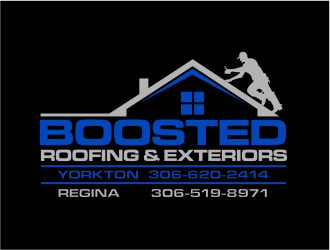 Boosted Roofing & Exteriors logo design by evdesign