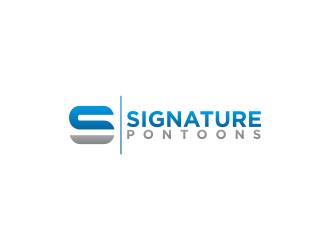 Signature Pontoons logo design by Shina