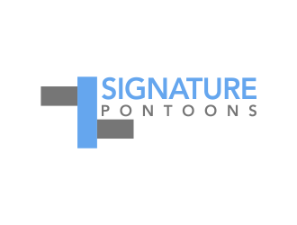 Signature Pontoons logo design by oke2angconcept
