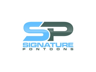 Signature Pontoons logo design by agil