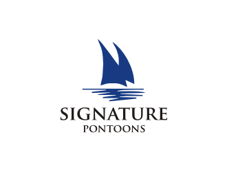 Signature Pontoons logo design by R-art