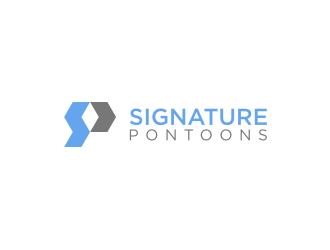 Signature Pontoons logo design by Asani Chie