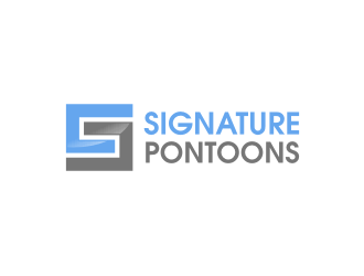 Signature Pontoons logo design by Landung