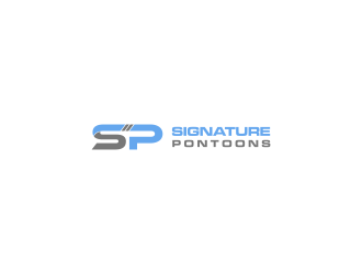 Signature Pontoons logo design by L E V A R