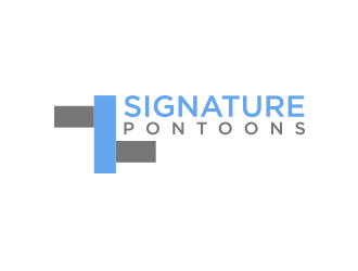 Signature Pontoons logo design by Inlogoz