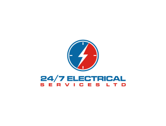 24/7 Electrical Services LTD logo design by ammad