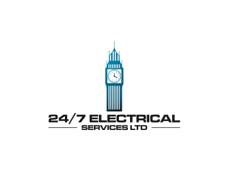 24/7 Electrical Services LTD logo design by R-art