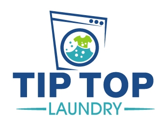 TIP TOP LAUNDRY logo design by PMG