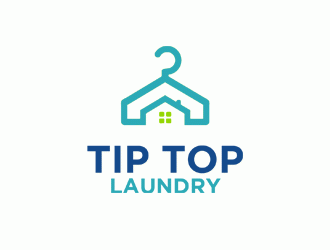 TIP TOP LAUNDRY logo design by DonyDesign