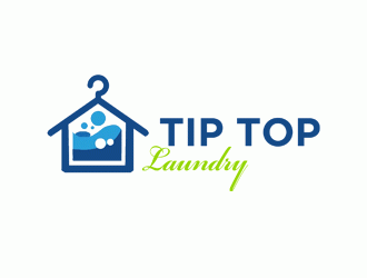 TIP TOP LAUNDRY logo design by DonyDesign