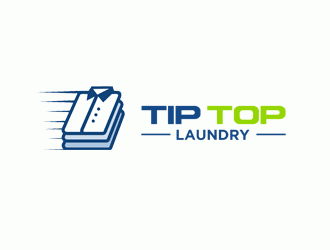 TIP TOP LAUNDRY logo design by DonyDesign