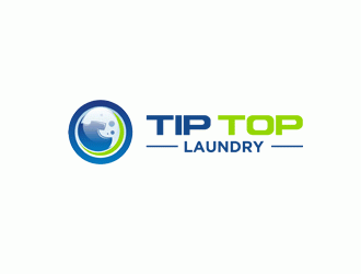 TIP TOP LAUNDRY logo design by DonyDesign