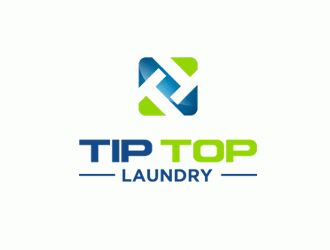 TIP TOP LAUNDRY logo design by DonyDesign