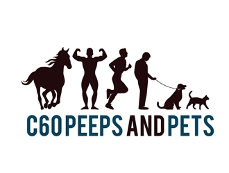 C60 Peeps and Pets logo design by shere