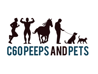 C60 Peeps and Pets logo design by shere