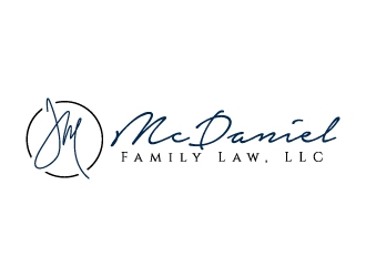 McDaniel Family Law, LLC  logo design by jaize