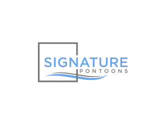 Signature Pontoons logo design by alby