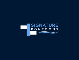 Signature Pontoons logo design by alby