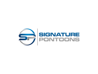 Signature Pontoons logo design by ammad