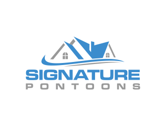 Signature Pontoons logo design by RIANW