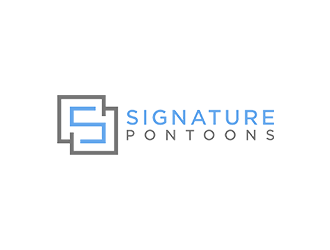 Signature Pontoons logo design by checx
