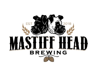 Mastiff Head Brewing logo design by dasigns