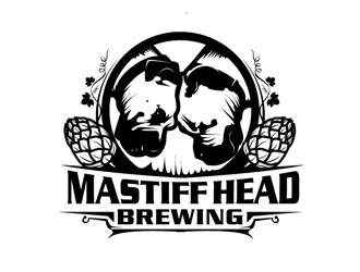 Mastiff Head Brewing logo design by shere