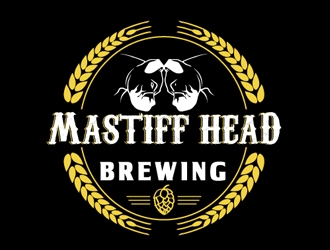 Mastiff Head Brewing logo design by shere