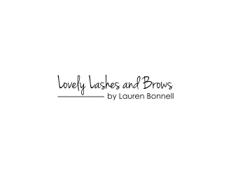 Lovely Lashes and Brows by Lauren Bonnell logo design by sitizen