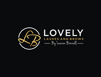 Lovely Lashes and Brows by Lauren Bonnell logo design by checx