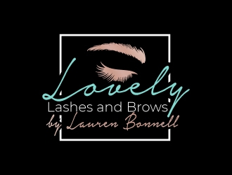 Lovely Lashes and Brows by Lauren Bonnell logo design by nexgen