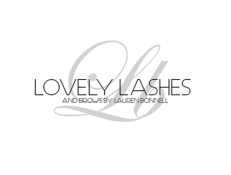 Lovely Lashes and Brows by Lauren Bonnell logo design by czars