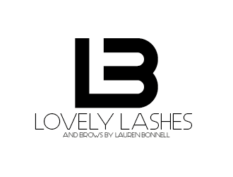 Lovely Lashes and Brows by Lauren Bonnell logo design by czars