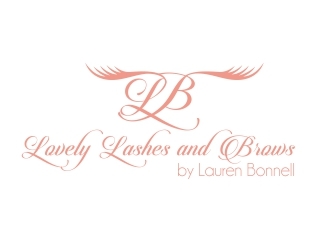 Lovely Lashes and Brows by Lauren Bonnell logo design by b3no