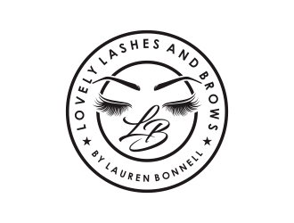 Lovely Lashes and Brows by Lauren Bonnell logo design by mercutanpasuar