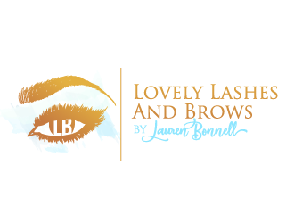Lovely Lashes and Brows by Lauren Bonnell logo design by schiena