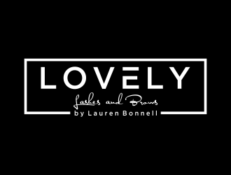 Lovely Lashes and Brows by Lauren Bonnell logo design by afra_art