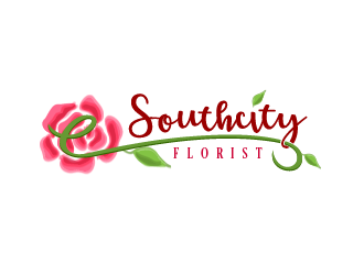 Southcity Florist logo design by SOLARFLARE