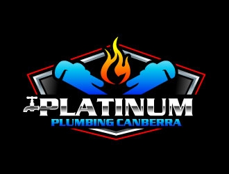Platinum Plumbing Canberra logo design by uttam