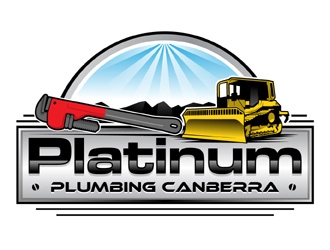 Platinum Plumbing Canberra logo design by MAXR