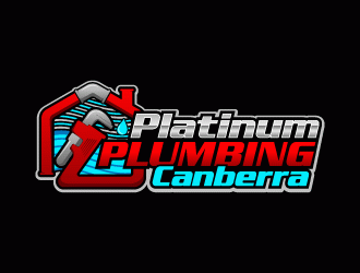 Platinum Plumbing Canberra logo design by lestatic22