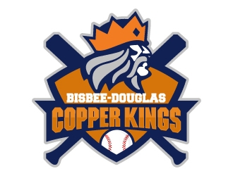 Bisbee-Douglas Copper Kings logo design by jaize